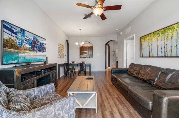 2 bedroom orlando vacation rental living room